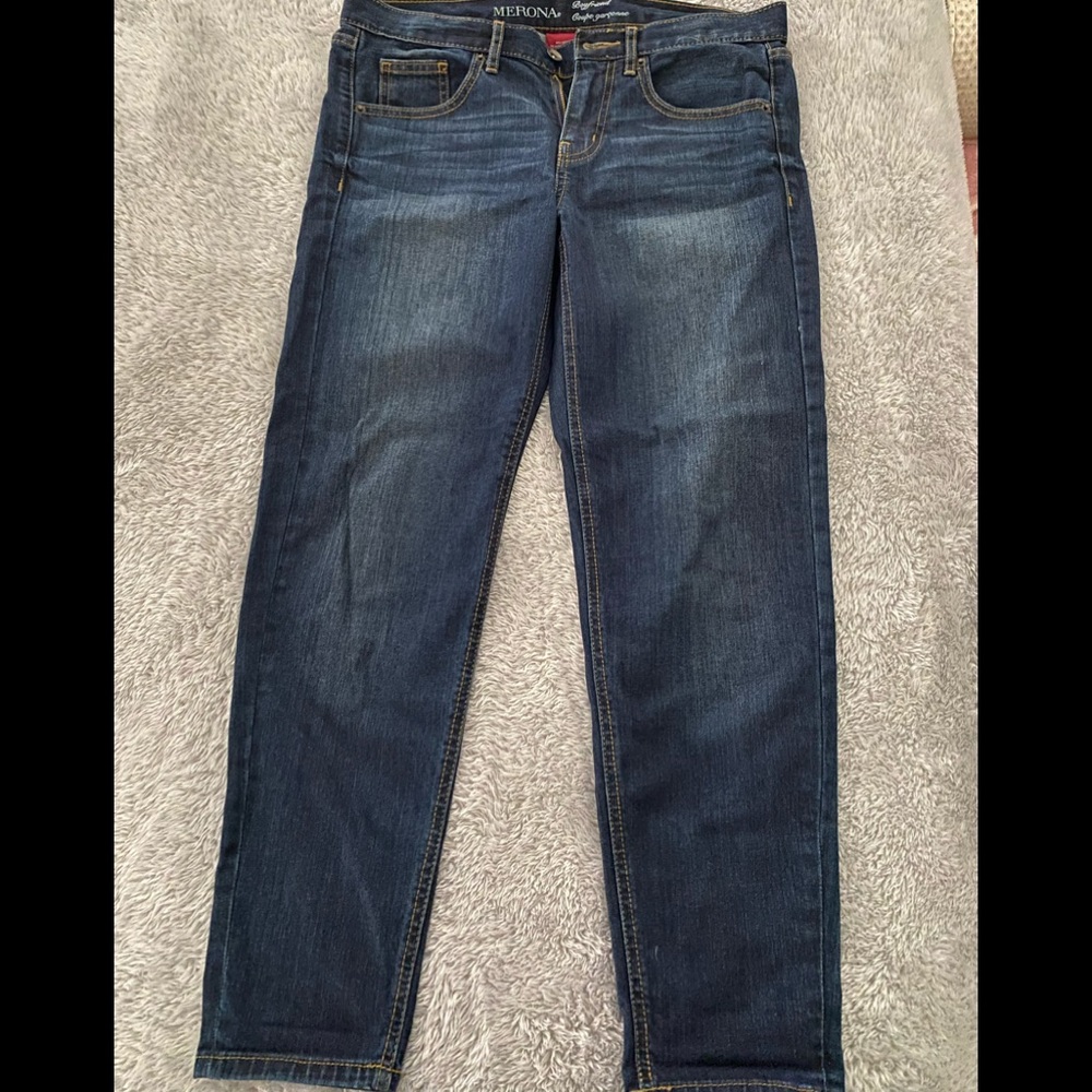 Target Merona boyfriend jeans.